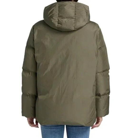 $445 Jenni Kayne Hooded Down Puffer Jacket. Sz Large. Down/Feather Filled - Picture 4 of 7